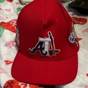 Stylish Red Men's Cap with Embroidered Logo